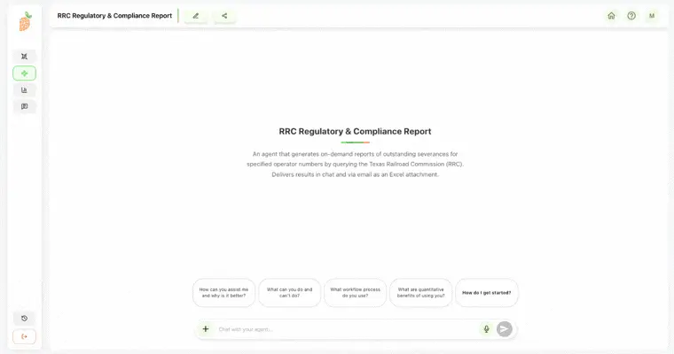 Regulatory Compliance Agent Mockup